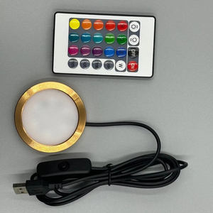 <span class=keywords><strong>Rgb</strong></span> 3W siêu mỏng 5V USB <span class=keywords><strong>LED</strong></span> ánh sáng ban đêm điều khiển từ xa đèn bàn với 3D in mô hình cho DIY Tủ Sách & Tủ gỗ đèn - Product Image 3