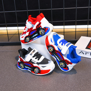 Nouvelles baskets de loisirs imperméables en PU à motif de dessin animé antidérapantes pour bébés garçons et filles, collection Printemps-Automne 2026 - Product Image 3