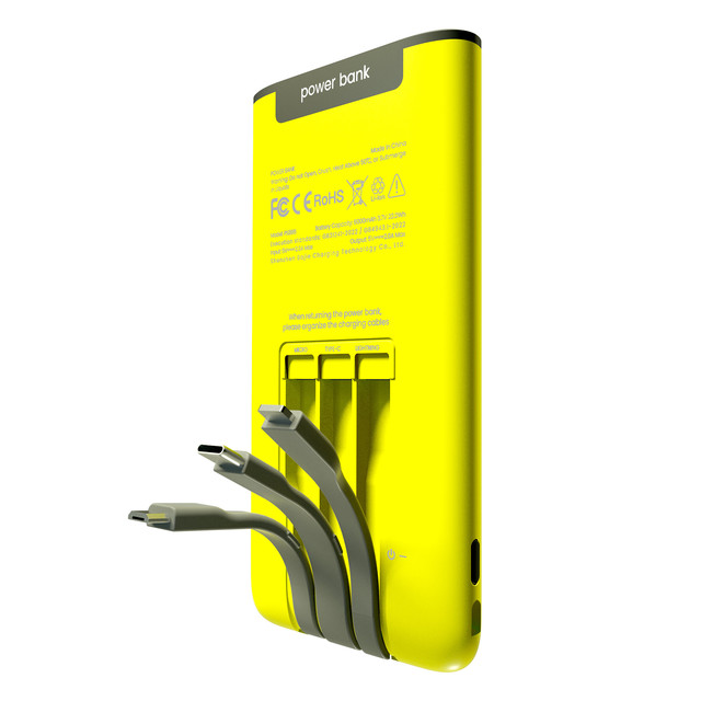 Trending Products 2025 New Arrivals Bajie New 6000mAh High-Capacity Fireproof ABS Power Bank 5V Shared Chargers