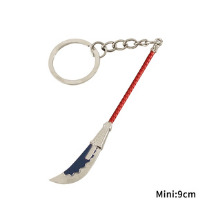 พวงกุญแจดาบจิ๋วโลหะผสมสังกะสี 9 ซม. ราคาถูก งานฝีมือโลหะ ขนาดเล็ก แบบตัดคลัสเตอร์ - Product Image 3