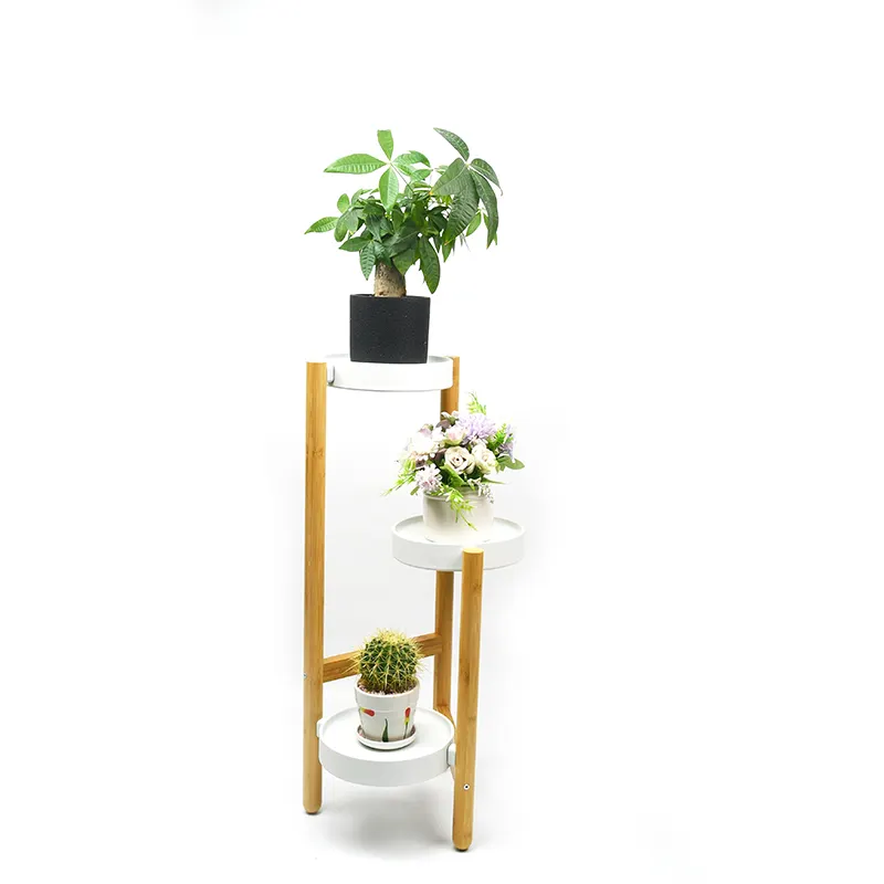 Youlike Bamboo Plant Stand 3 Tier Tall Corner Plant Pots Stand Flower and Plant Display Rack Pot Holder Shelf