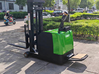 Chariot élévateur électrique contrepoids pliable EVERLIFT HELI 1,5 tonne, chariot transpalette à conducteur marchant, double usage, entrepôt, certifié CE