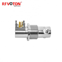 Connecteur TRB Twinaxial/Triaxial Jack Femelle à Trois Broches, Montage sur Panneau Non Constant, Traversant, Angle Droit, à Souder