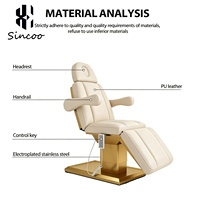 Tables de massage chiropratique thaïlandaise professionnelles au design moderne, lits avec télécommande, ensemble complet, lit hydraulique cosmétique, lit de spa facial