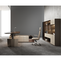 Bureau de direction réglable de luxe pour PDG, table d'ordinateur haut de gamme, mobilier de bureau de président, bureau de direction à hauteur réglable