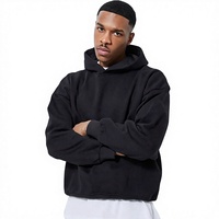 Sweat à capuche oversize 100 % coton pour homme avec poignets et ourlet côtelés, couleur unie, manches longues – Fabricant de vêtements