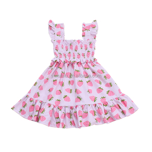Vestido Midi Ecológico <span class=keywords><strong>LULU</strong></span>, Estilo A-Line, Sin Mangas, con Encaje Floral, para Niñas, Verano - Product Image 3