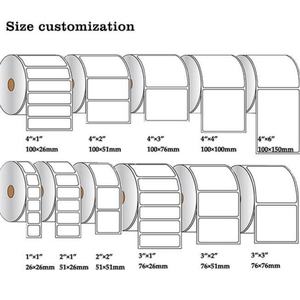 Étiquettes thermiques autocollantes personnalisées, résistantes à l'huile, durables et résistantes à la chaleur pour l'impression thermique directe et l'usage domestique - Product Image 6