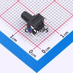 SMG-13-H085A1 Tactile Switch Through hole Component (THT)-4P,6.2x6.2mm Switch Single Pole Single Throw Round Button 2.5N 6.15mm - Product Image 2