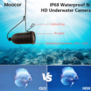 MOOCOR HR-7015T 15m 7 "Écran 1000TVL Détecteur de poissons DVR Vidéo LED blanche Caméra de pêche <span class=keywords><strong>sous</strong></span> <span class=keywords><strong>l</strong></span>'<span class=keywords><strong>eau</strong></span> - Product Image 2