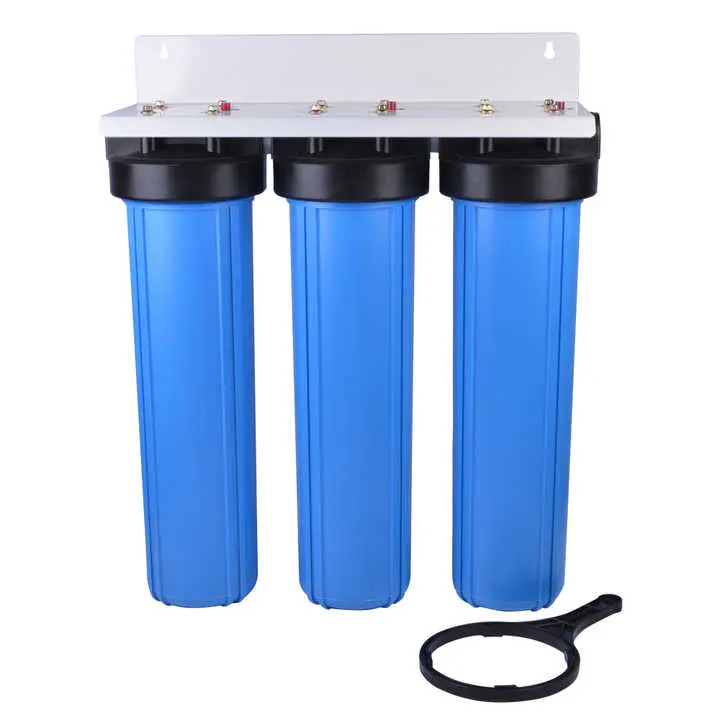 High quality 3-Stage 20 x 4.5 inch Whole House Heavy Duty Water Filter Housing