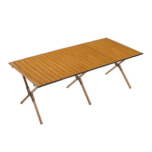 Folding Rectangular <b>Table</b> <b>Portable</b> Outdoor Camping <b>Table</b> Chair Combination <b>Picnic</b> <b>Table</b> Roll <b>Table</b> Barbecue <b>Table</b> <b>Table</b> - Product Image 1
