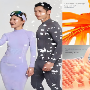 Ensemble de <span class=keywords><strong>sous</strong></span>-vêtements de sport à séchage rapide pour l'<span class=keywords><strong>alpinisme</strong></span> en plein air Vêtements en laine mérinos respirants pour hommes et femmes - Product Image 2