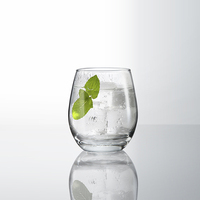 Tasse en verre à eau ovale de luxe nordique pour les lieux de loisirs Restaurant hôtel usage domestique Bistro Bar vaisselle Cocktail esprit verre à liqueur
