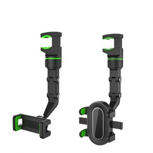 X422 Universal Car <b>Mirror</b> 360 Rotation Adjustable <b>Foldable</b> Flexible Cell Phone Mount Convenient Rearview Mobile Phone Holder - Product Image 2