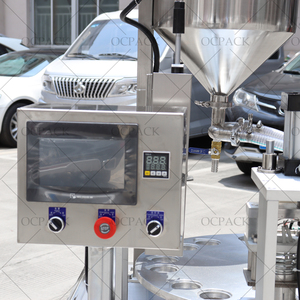 Chuyên nghiệp <span class=keywords><strong>ROTARY</strong></span> bơ đậu phộng Ketchup đóng gói cup Máy chiết rót - Product Image 3