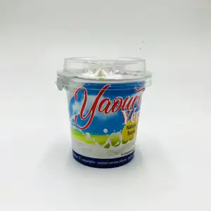 Personalizzazione da 50ml a 1000ml coppe da asporto in plastica usa e getta per gelato tazze da imballaggio per yogurt da dessert con coperchio