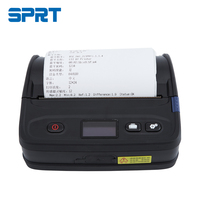 Imprimante thermique portable SPRT IP54 BT WiFi sans fil 4 pouces 110 mm pour reçus et étiquettes, 203 dpi, batterie 2300 mAh, garantie 1 an, en stock