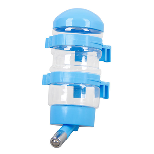 Bottiglia d'Acqua <span class=keywords><strong>per</strong></span> Animali Domestici <span class=keywords><strong>da</strong></span> 400ML con Ricarica Automatica a Gravità, Dispenser Trasparente Antigoccia con Beccuccio in Acciaio Inox - Product Image 5