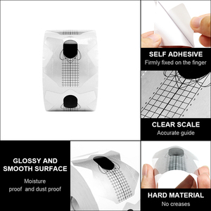 Private Label Self-Adhesive Dual Nail <strong>Form</strong> Acrylic Nail Tip Extension Nail Art <strong>Forms</strong> - Product Image 2