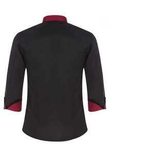 <span class=keywords><strong>Giacca</strong></span> <span class=keywords><strong>da</strong></span> Chef Unisex a Maniche Lunghe, Uniforme <span class=keywords><strong>da</strong></span> <span class=keywords><strong>Cucina</strong></span> per Ristorante e Hotel, Camicia <span class=keywords><strong>da</strong></span> Lavoro in Poliestere e Cotone con Contrasto di Colore - Product Image 3