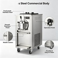 Machine à glace moléculaire Xian DuoYu, en acier inoxydable, de comptoir, commerciale, 220V, prise EU, ensemble complet