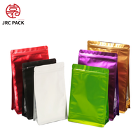 Sacs en aluminium imprimés à huit côtés de haute qualité, prêts à l'emploi, auto-scellants, pour thé floral, produits secs, fond plat, fenêtre latérale, café