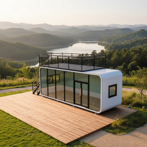 Cabine de bureau moderne de luxe en forme de pomme, insonorisée, préfabriquée, studio de jardin, poste de travail portable pour bureau à domicile dans la cour - Product Image 4