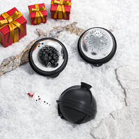 Moule à boules de glace en silicone sans BPA en forme de flocon de neige pour arbre de Noël pour outils de crème glacée