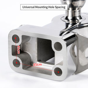 Crochet de remorque <span class=keywords><strong>à</strong></span> manille en acier inoxydable et espacement des trous de vis 85x45mm - Product Image 5