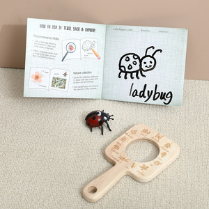 Kit d'exploration en plein air pour enfants, ensemble d'aventure en bois avec jumelles, boussole et planche à nouer pour <span class=keywords><strong>l</strong></span>'apprentissage des sciences et des technologies (STEM) - Product Image 4