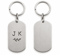 Porte-clés personnalisé en métal plaqué avec initiales, logo sur mesure, cadeau souvenir en gros, fabricant OEM ODM en vrac