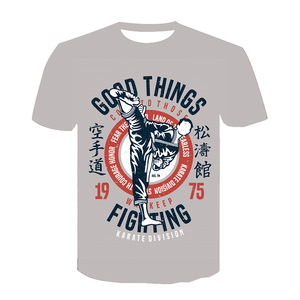 Thăng Hoa Hot Chuyển <span class=keywords><strong>Custom</strong></span> <span class=keywords><strong>Made</strong></span> Vòng Cổ T Shirt Đối Với Karate - Product Image 6