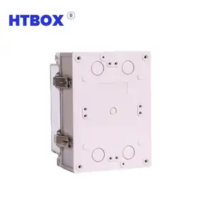 HTBOX Китай завод 125x175x100 мм на открытом воздухе IP66 шарнирный тип пряжки типа прозрачная Водонепроницаемая пластиковая кабельная распределительная коробка