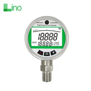 Lino 60mm 80mm 100mm digital pressure gauge RS485 crystal gas pressure gauge manometer