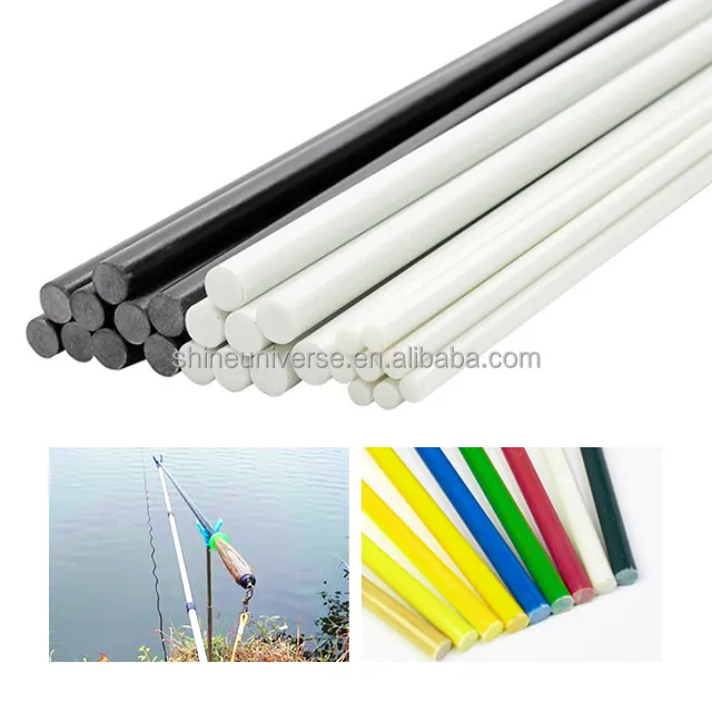 Shine Universe Pultruded Fiberglass Rod Fiberglass Flag Pole Bike Pole Fiberglass Rod 2.5mm