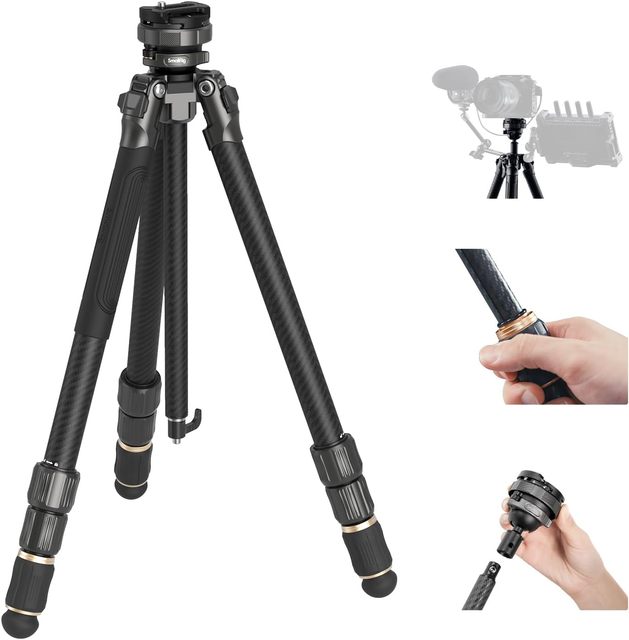 AP-100 FreeRover Carbon Fiber Tripod,  Professional Travel Tripod Max Load 17.6 Lbs for Camera-4353