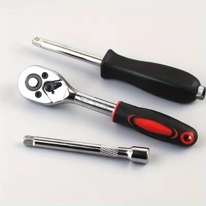 46pcs Car Repair Tool Kit <b>Ratchet</b> Torque Wrench <b>Spanner</b> Screwdriver Socket <b>Set</b> Combo Tools Kit Bicycle Auto Repairing Tool Mech - Product Image 4
