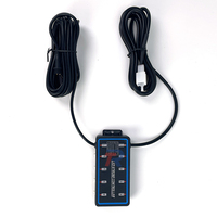 8 unids/set LED montaje en superficie rejilla luz estroboscópica Kit 4-LED lámpara de advertencia de peligro de emergencia 16 modos intermitentes SYNC característica nueva