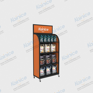 Kainice sàn đứng kim loại Pegboard hiển thị miễn phí đứng giá động cơ chất bôi trơn động cơ cơ thể dầu giá công cụ hiển thị đứng Hội Đồng Quản Trị - Product Image 5