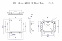 Módulo de escaneo QR NFC 2 en 1 con interfaz RS485/TTL/RS232 para Terminal de autoservicio de máquina expendedora de quiosco de torniquete