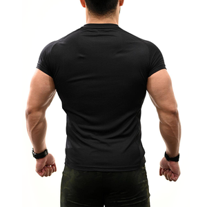 T-shirts de course pour hommes en coton 100% de haute qualité, coupe ample, logo personnalisé, sport, gym, respirant, impression sérigraphique - Product Image 2