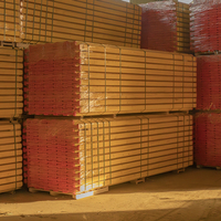 Panneau de coffrage de construction 200 mm en LVL de sapin de qualité S10 avec flange en contreplaqué pour système de coffrage de dalles de béton et murs H20 High
