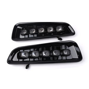 <b>Daytime</b> <b>Running</b> <b>Light</b> For 2017-2020 Ford F150 Raptor Black Led Flowing Lens Lower Grille <b>Light</b> Set E072WLR - Product Image 1