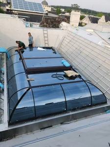 Salle de soleil de <span class=keywords><strong>toit</strong></span> plat de verre feuilleté d'aluminium de conception moderne pour <span class=keywords><strong>le</strong></span> balcon extérieur de jardin d'appartement de villa - Product Image 2