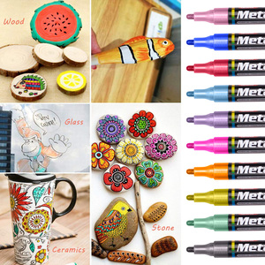 Stylos de fête de 20 couleurs, couleur métallique, effaçables à l'eau, marqueurs amusants pour verres à vin - Product Image 2