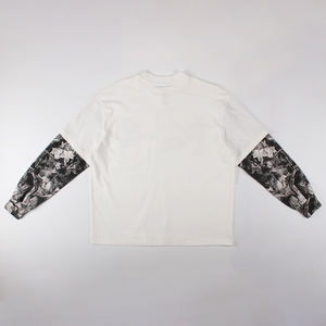 طباعة DTG كامو بأكمام طويلة بطبقة مزدوجة برقبة طاقم عالية الجودة مخصصة - Product Image 2