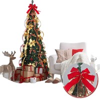 Sapin de Noël artificiel pliable de 180 cm, pré-éclairé, fonctionnant sur piles, directement de l'usine de Yiwu, pour Noël, La Navidad