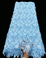 Dentelle Guipure de Haute Qualité NI.AI, Tissu Asoebi à Fleurs 3D pour Fête