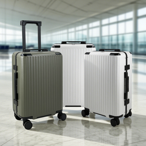 2025 Quality Luxury Business <strong>Suitcase</strong> <strong>Black</strong> White for PC Light Weight Spinner Luggage TSA Lock Eco-Friendly <strong>Large</strong> Travel - Product Image 5